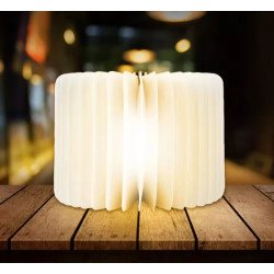 Lampka nocna LED świecąca książka drewniana składana biurkowa Rozmiar L